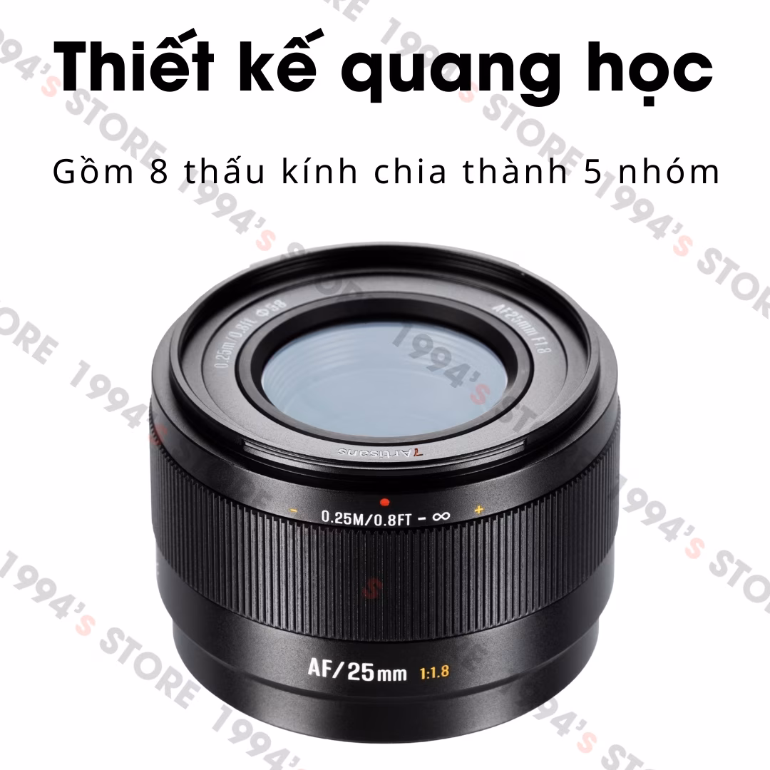 7Artisans 25mm F1.8 Lite AF – Lens góc rộng đa dụng