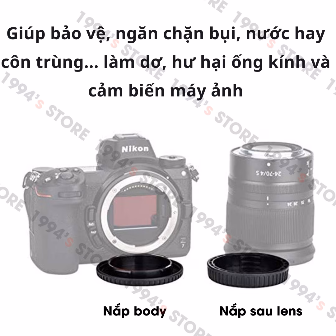 Nắp đậy body, nắp đậy sau lens Nikon Z