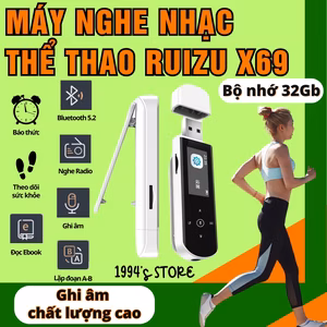 Máy nghe nhạc thể thao Ruizu X69 có kẹp áo kiêm máy ghi âm