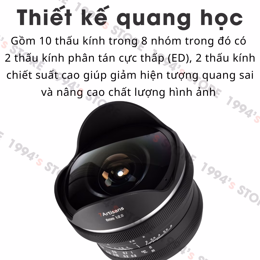 7Artisans 6mm F2 Fisheye – Với góc nhìn rộng nhất thế giới