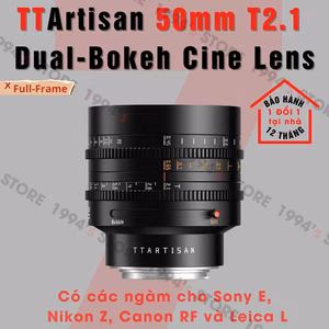 TTArtisan 50mm T2.1 Dual-Bokeh Cine Lens – FullFrame