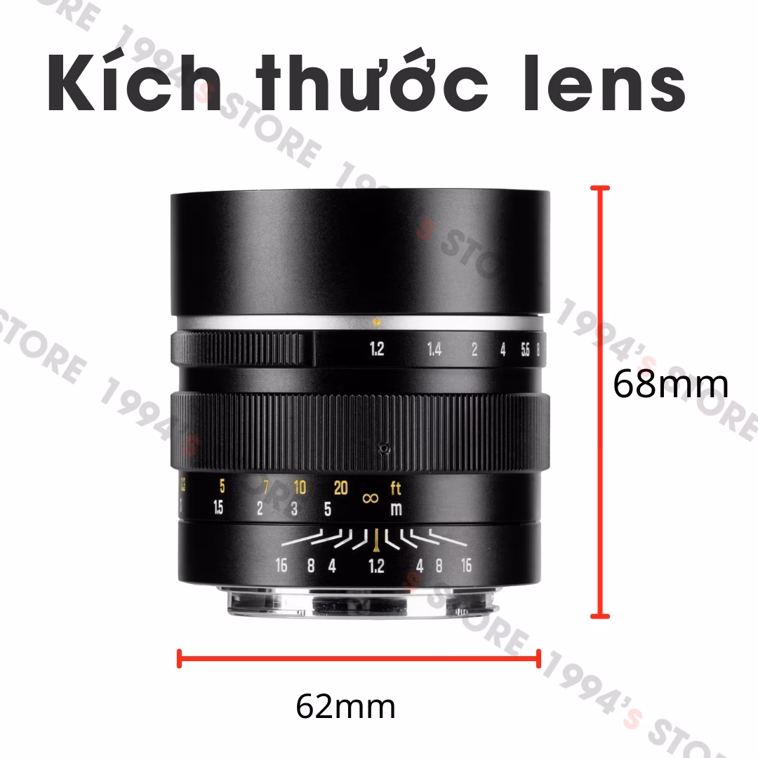 7Artisans 50mm F1.2 – Lens chân dung xóa phông