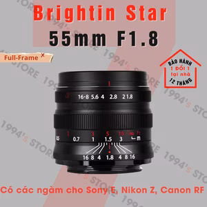 Brightin Star 55mm F1.8 – Lens chân dung xóa phông dành cho Full-Frame