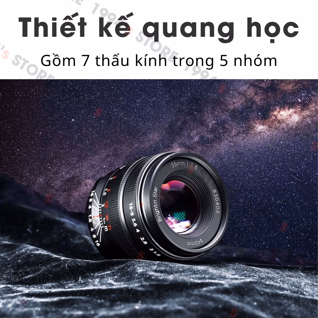Brightin Star 55mm F1.8 – Lens chân dung xóa phông dành cho Full-Frame