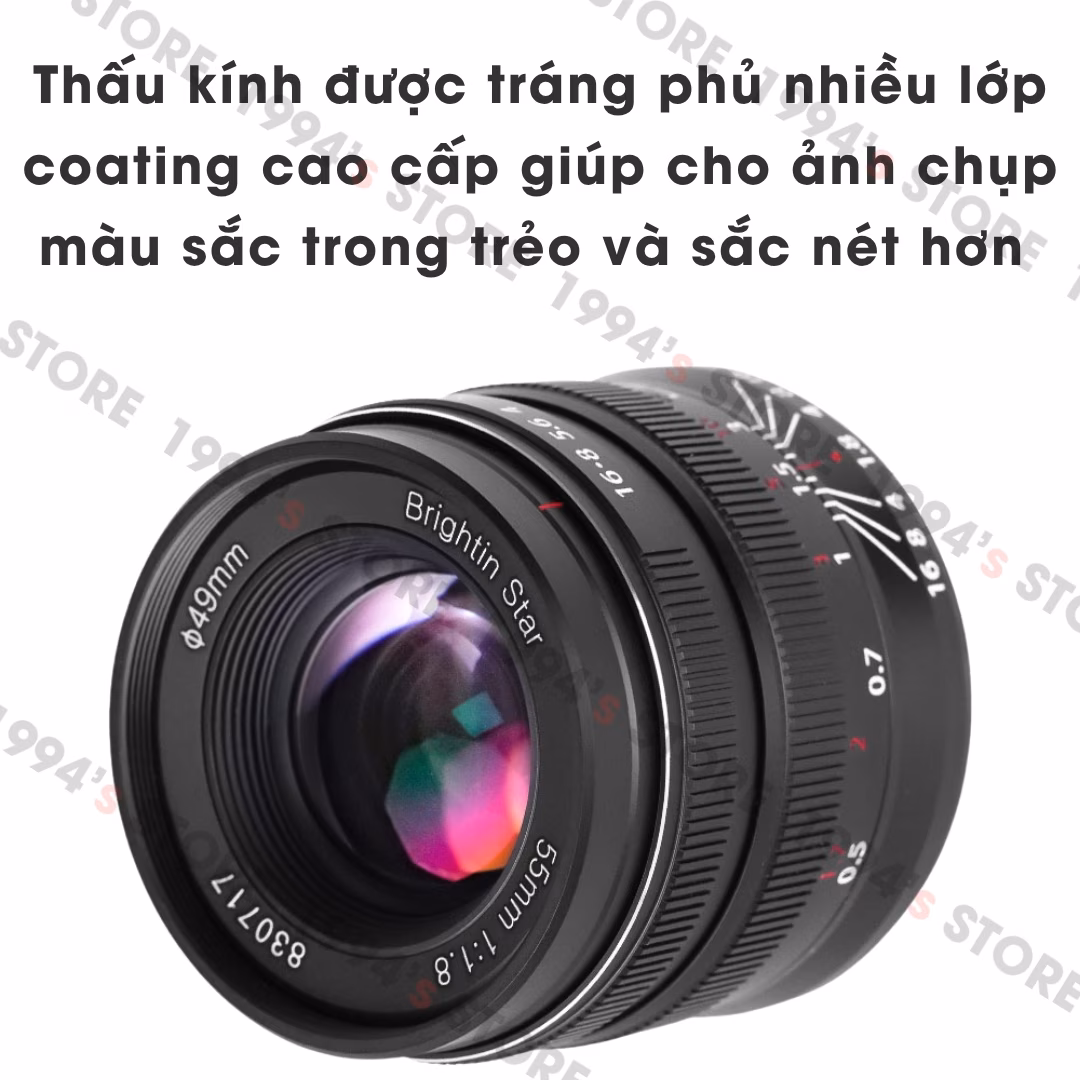 Brightin Star 55mm F1.8 – Lens chân dung xóa phông dành cho Full-Frame