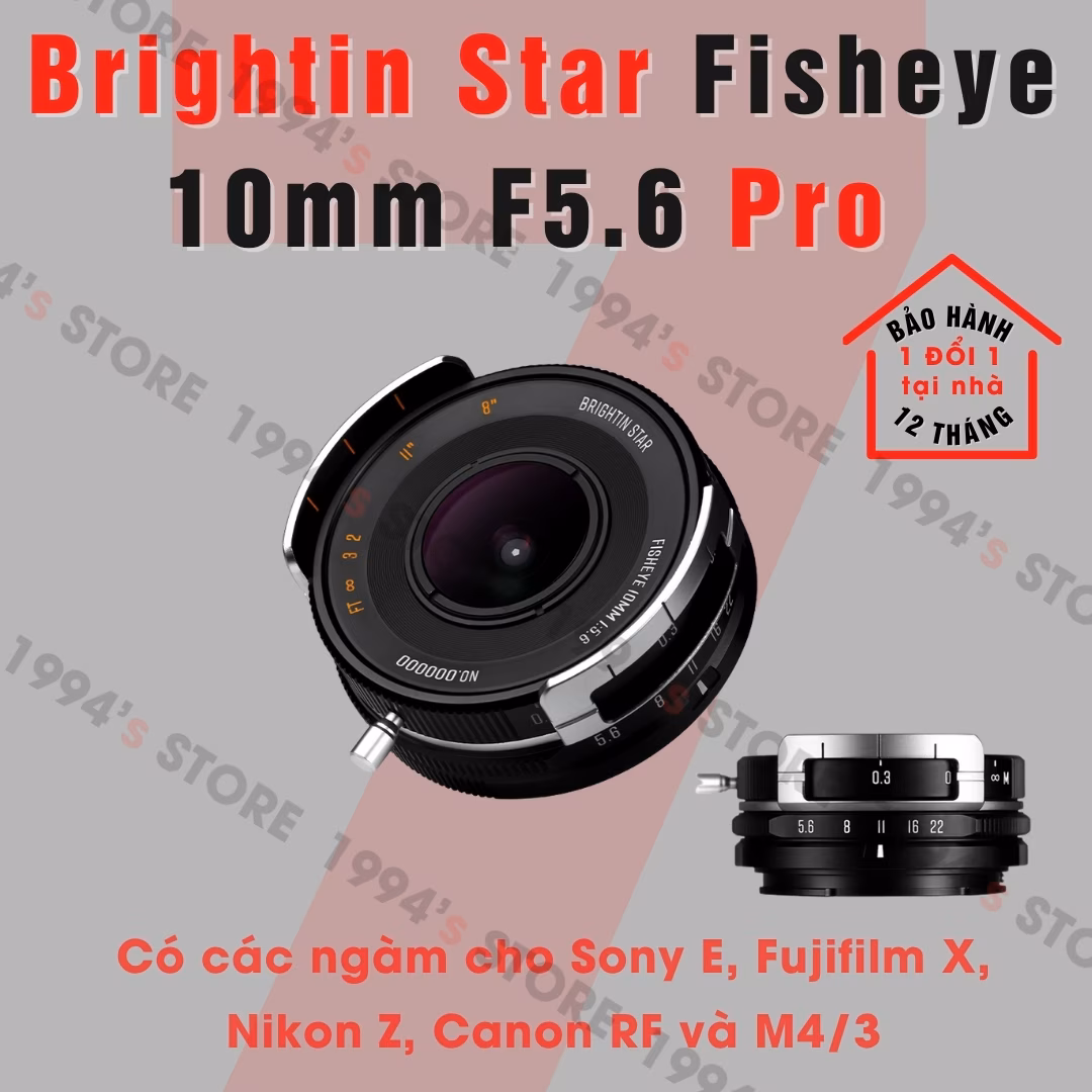 Brightin Star 10mm F5.6 Pro – Lens siêu rộng siêu nhỏ gọn
