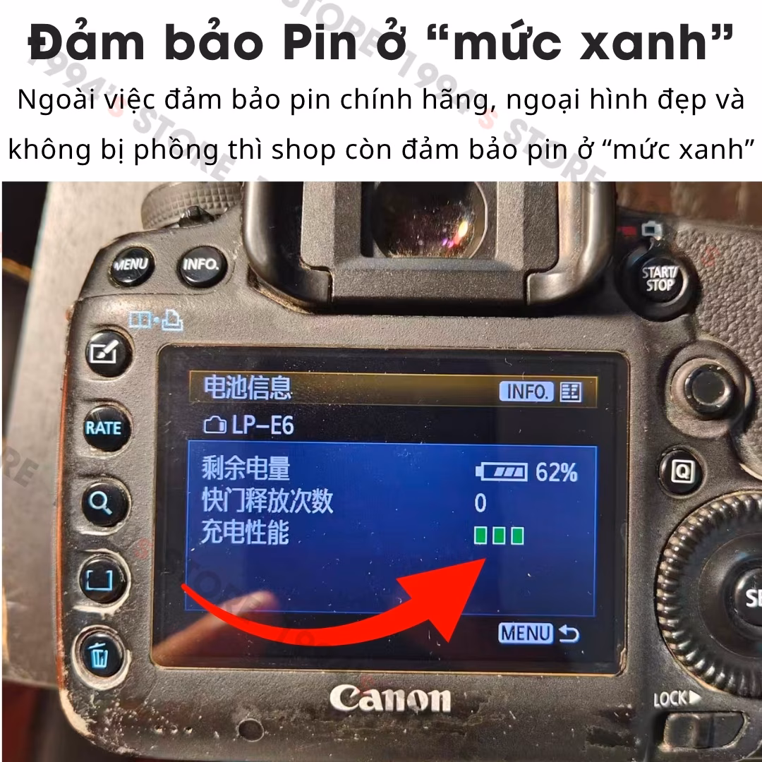 Pin cho máy ảnh Canon LP-E6