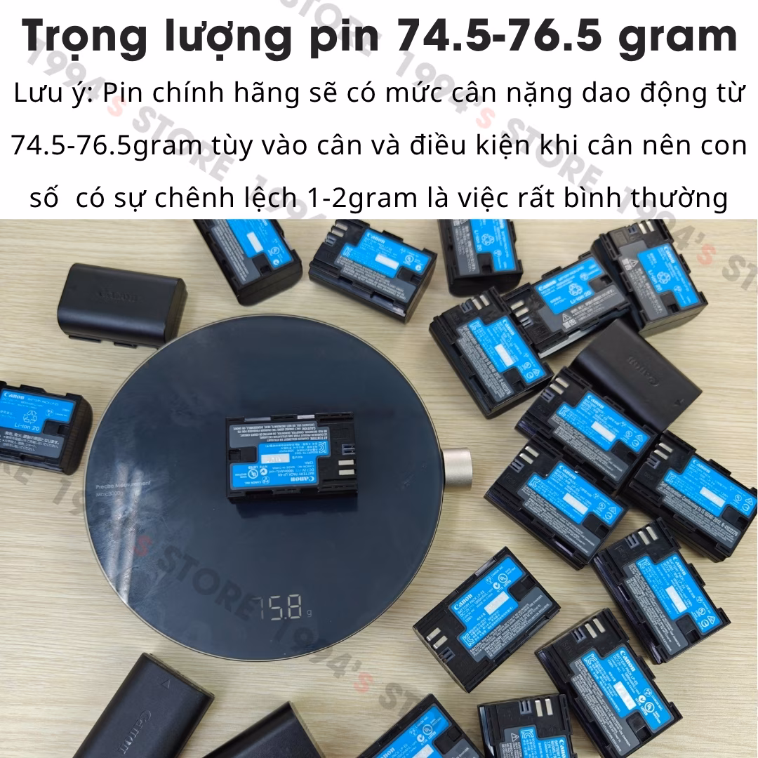 Pin cho máy ảnh Canon LP-E6