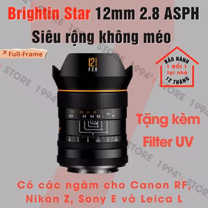 Brightin Star 12mm F2.8 ASPH – Lens siêu rộng không méo for Full-Frame
