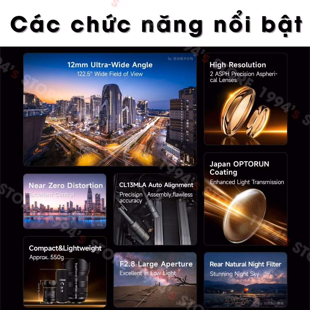 Brightin Star 12mm F2.8 ASPH – Lens siêu rộng không méo for Full-Frame