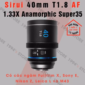 Sirui 40mm T1.8 AF 1.33X Anamorphic Cine Super35