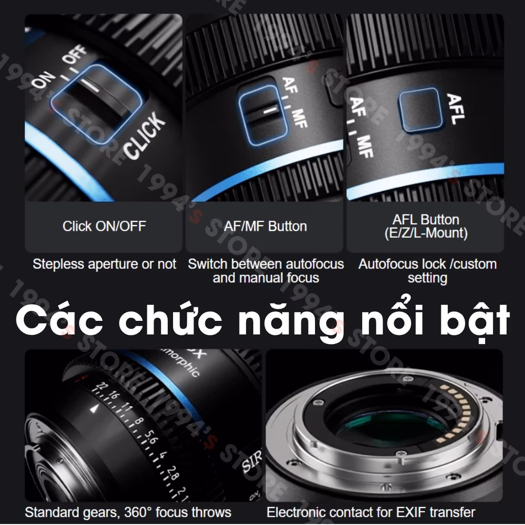 Sirui 40mm T1.8 AF 1.33X Anamorphic Cine Super35