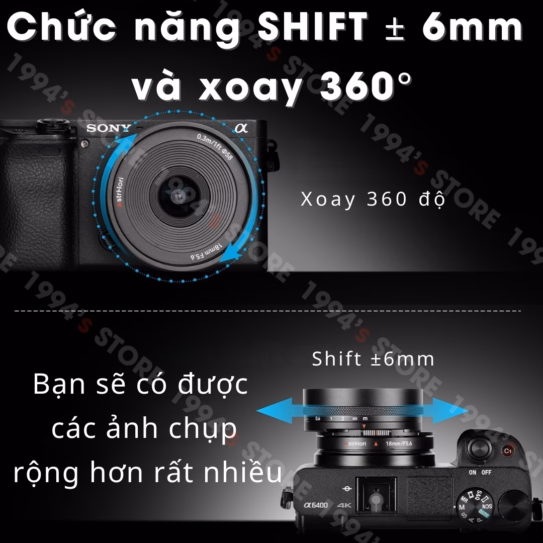 AstrHori 18mm F5.6 SHIFT – Lens Pancake siêu rộng kèm Shift