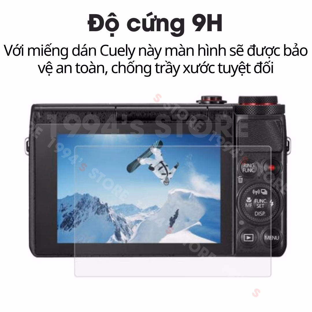 Kính cường lực cho máy ảnh Canon EOS M