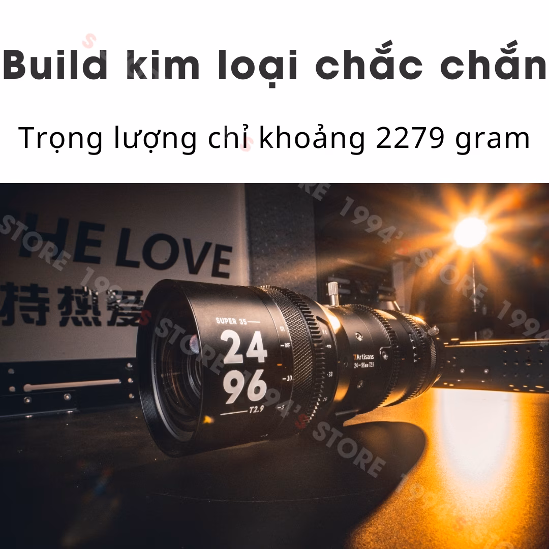 7Artisans 24-96mm T2.9 Sprite Cine Zoom for Super35