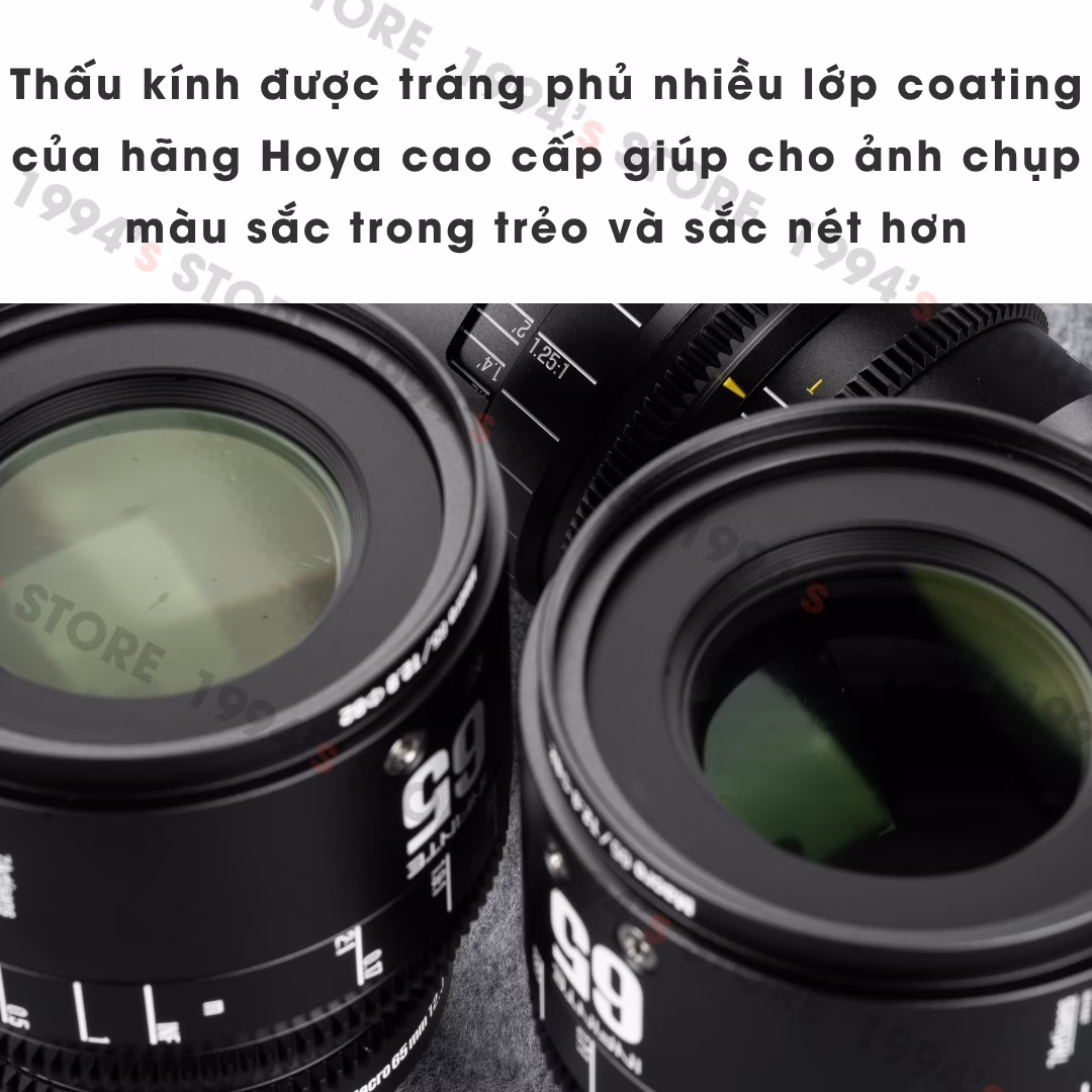 7Artisans 65mm T2.9 Infinte Cine Macro 2X – Lens dành cho Full-Frame