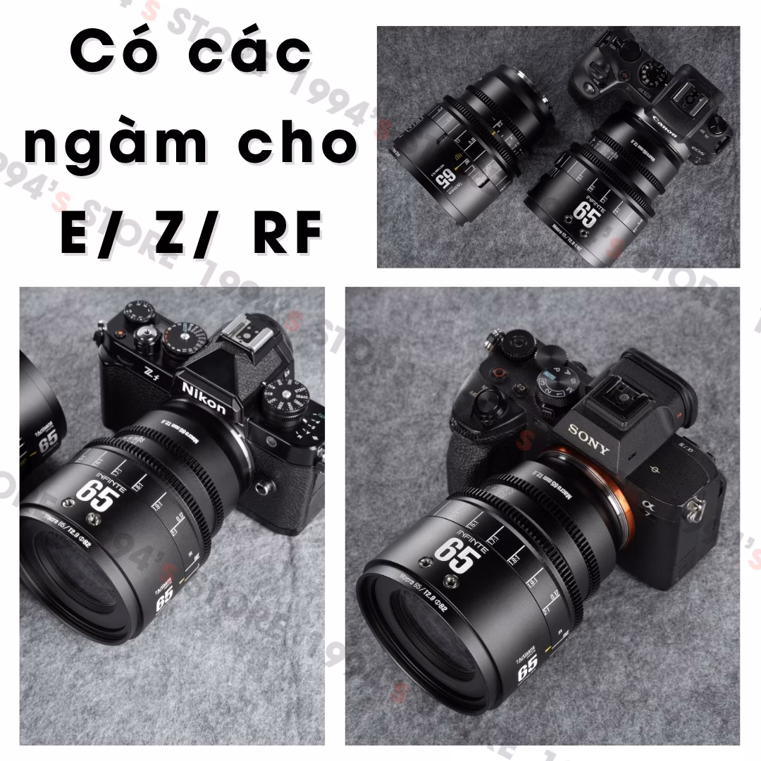 7Artisans 65mm T2.9 Infinte Cine Macro 2X – Lens dành cho Full-Frame