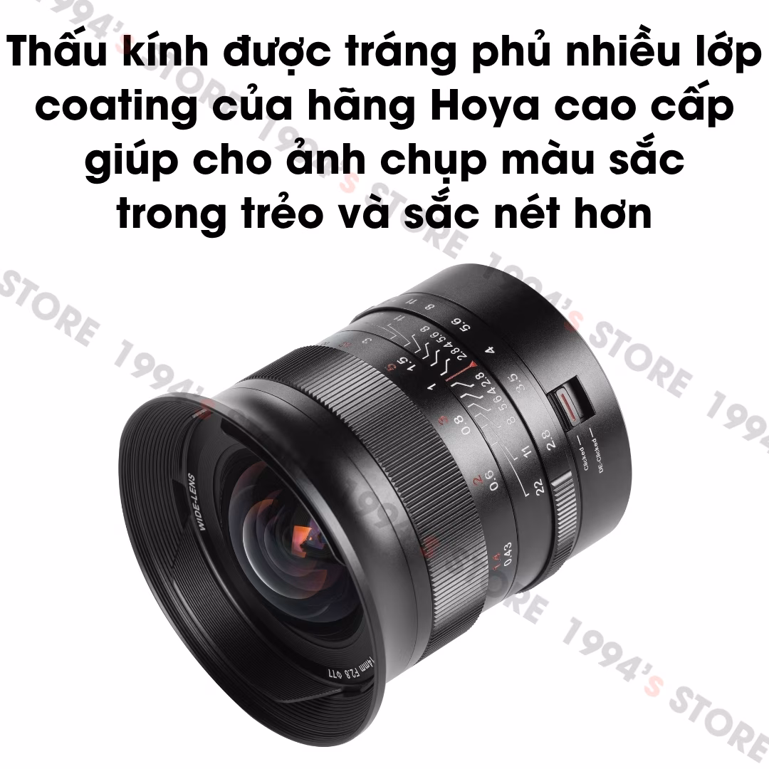 7Artisans 14mm F2.8 ASPH – Siêu rộng KHÔNG MÉO cho Full-Frame