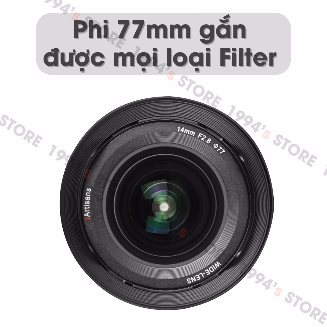 7Artisans 14mm F2.8 ASPH – Siêu rộng KHÔNG MÉO cho Full-Frame