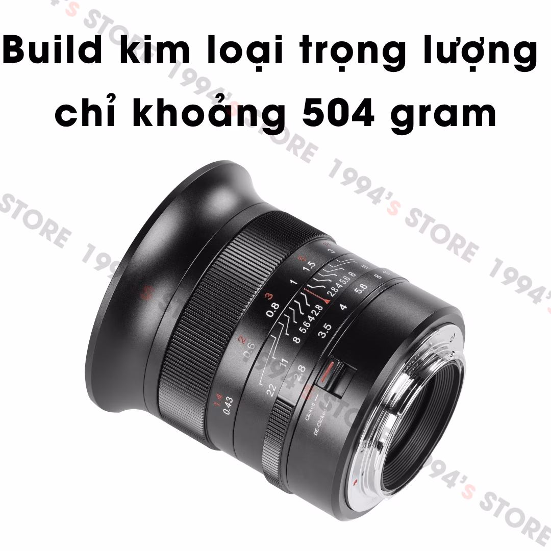 7Artisans 14mm F2.8 ASPH – Siêu rộng KHÔNG MÉO cho Full-Frame