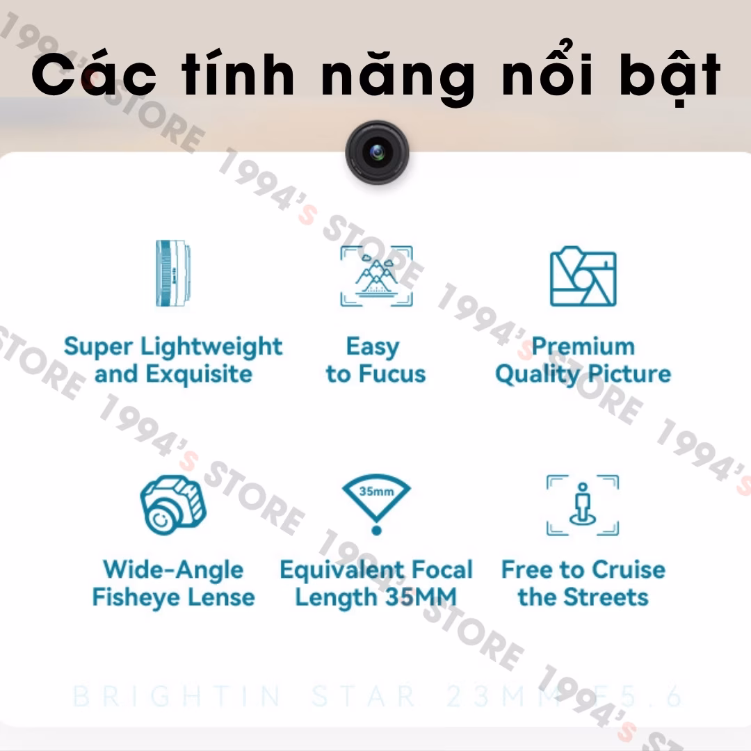 Brightin Star 23mm F5.6  – Lens góc rộng đa dụng for Full-Frame