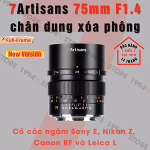 7Artisans 75mm F1.4 New Version – Lens chân dung xóa phông for Full-Frame