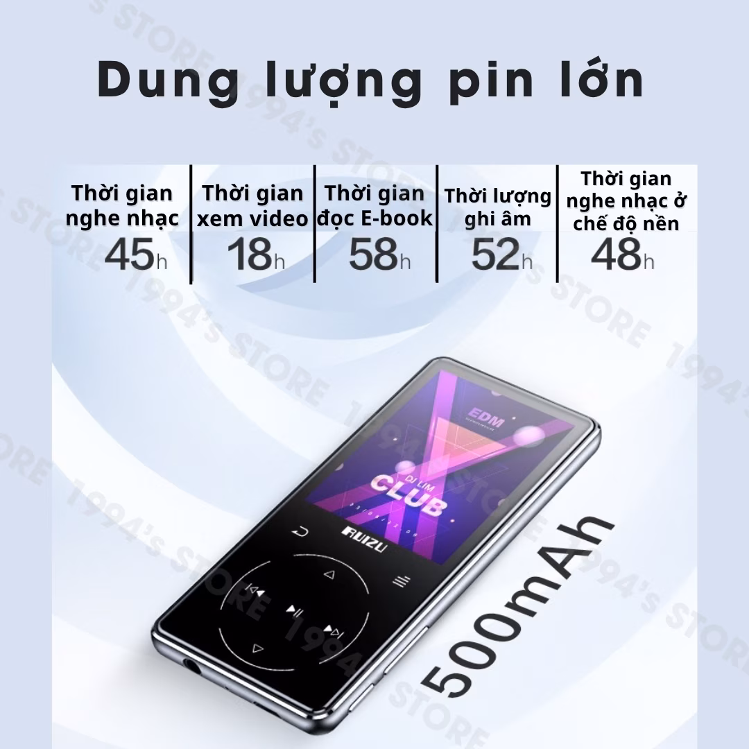 Máy Nghe Nhạc Ruizu D16