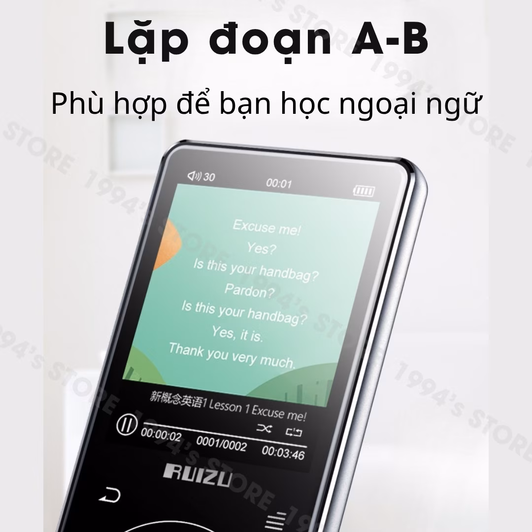 Máy Nghe Nhạc Ruizu D16
