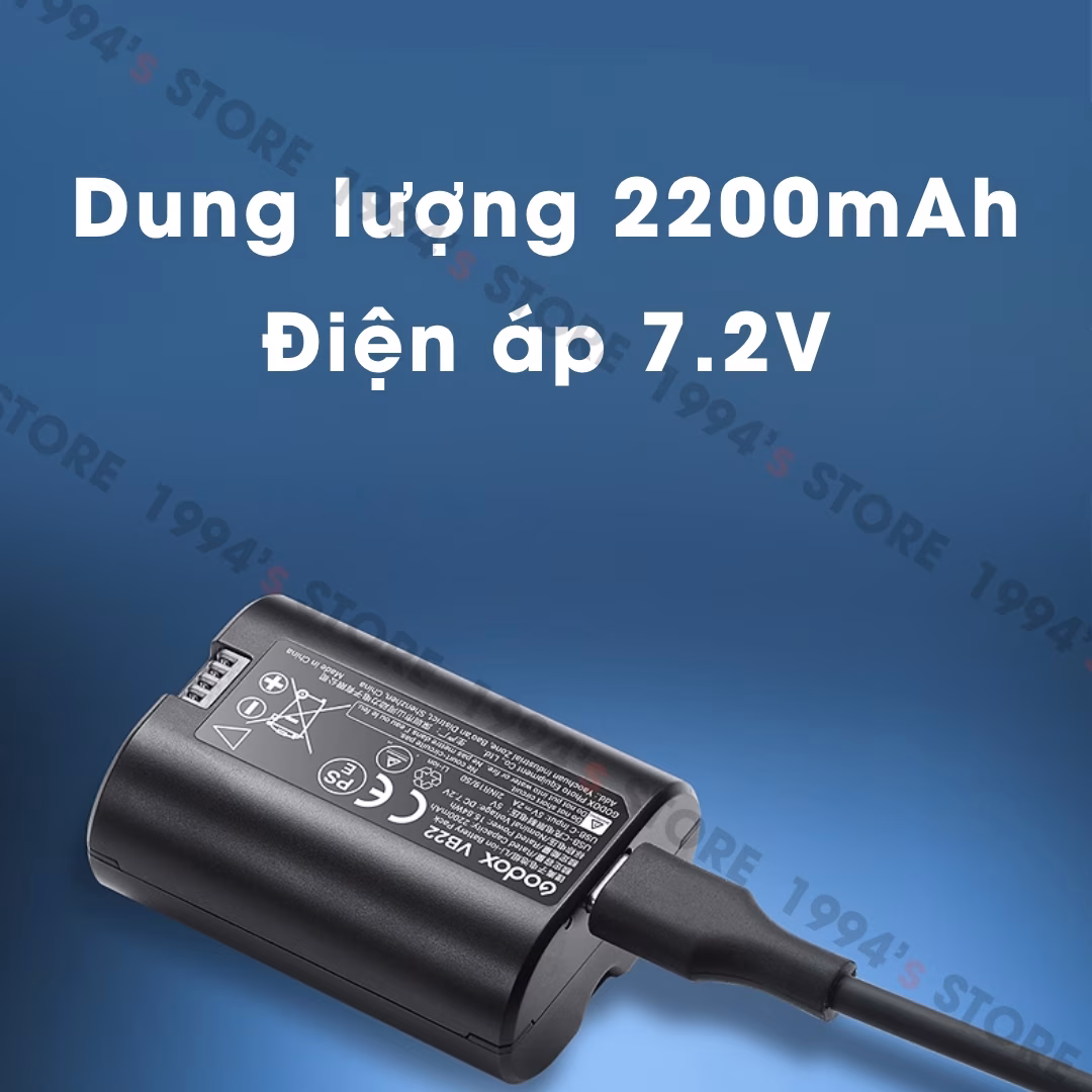 Pin Godox VB22 dùng cho đèn Flash Godox V480 – Dung lượng 2200mAh