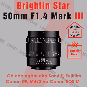 Brightin Star 50mm F1.4 Mark III – Lens chân dung xóa phông