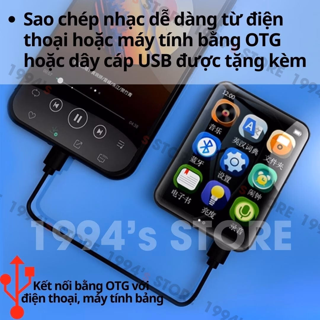 Máy nghe nhạc cảm ứng giá rẻ Benjie X5