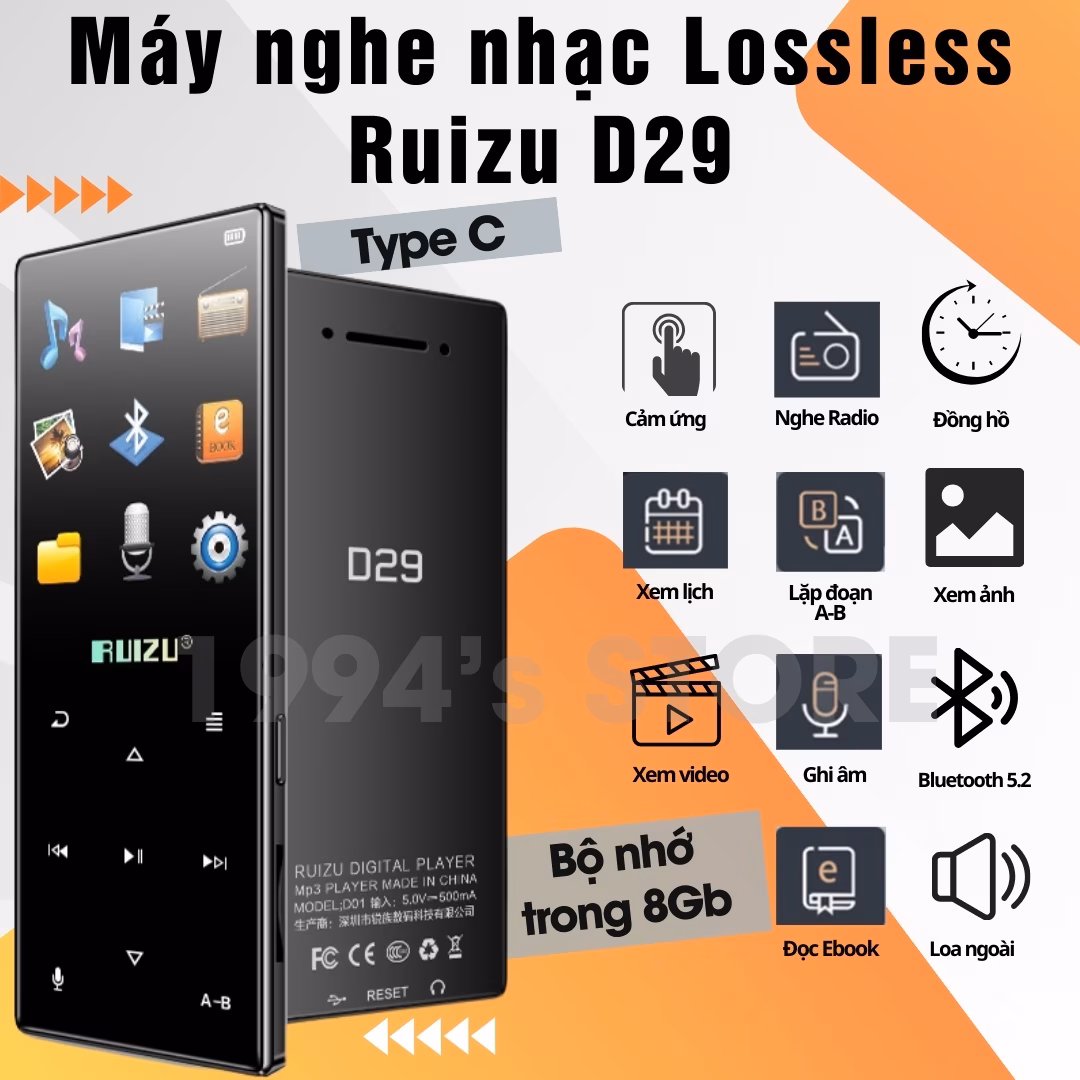 Máy Nghe Nhạc RUIZU D29