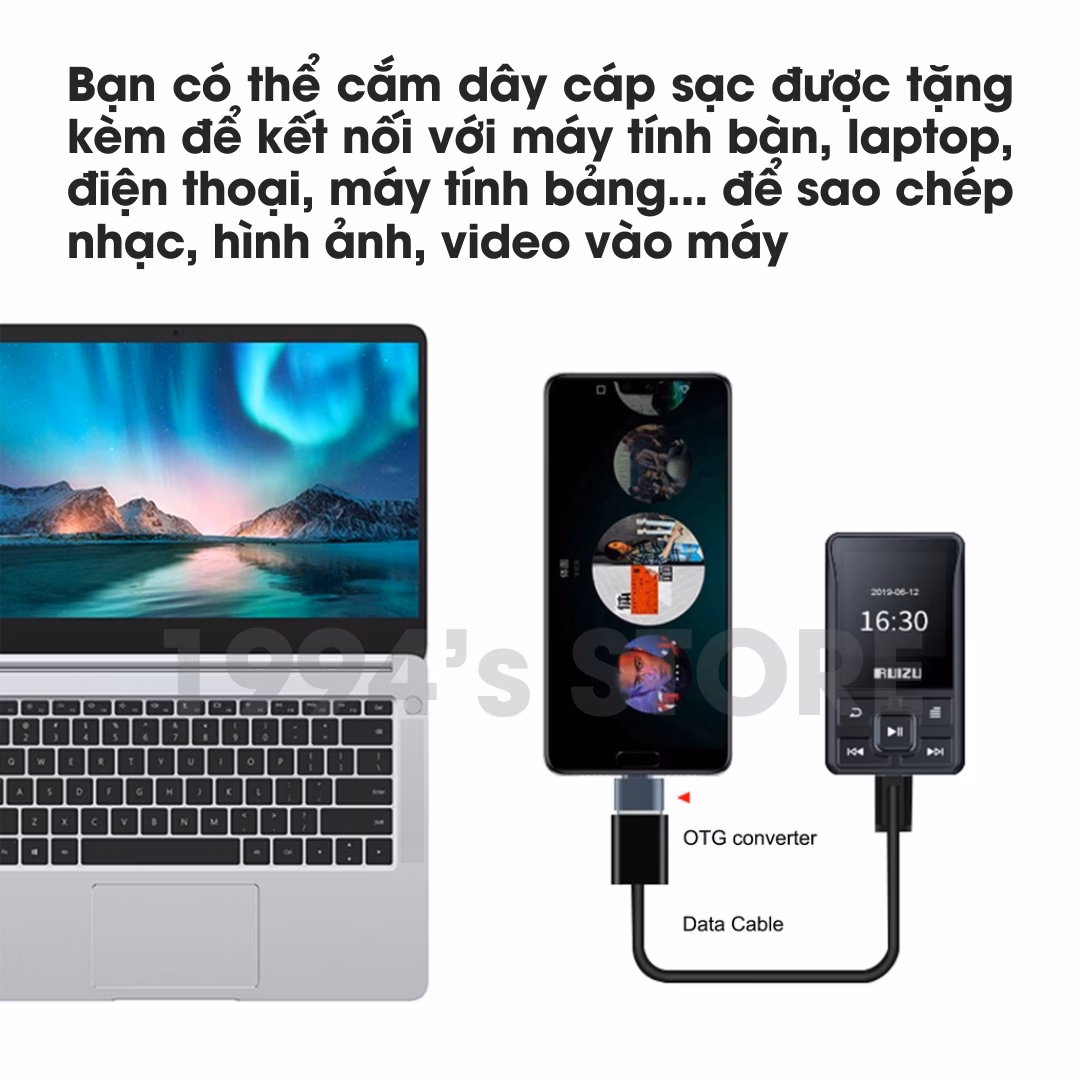 Máy nghe nhạc Ruizu X55