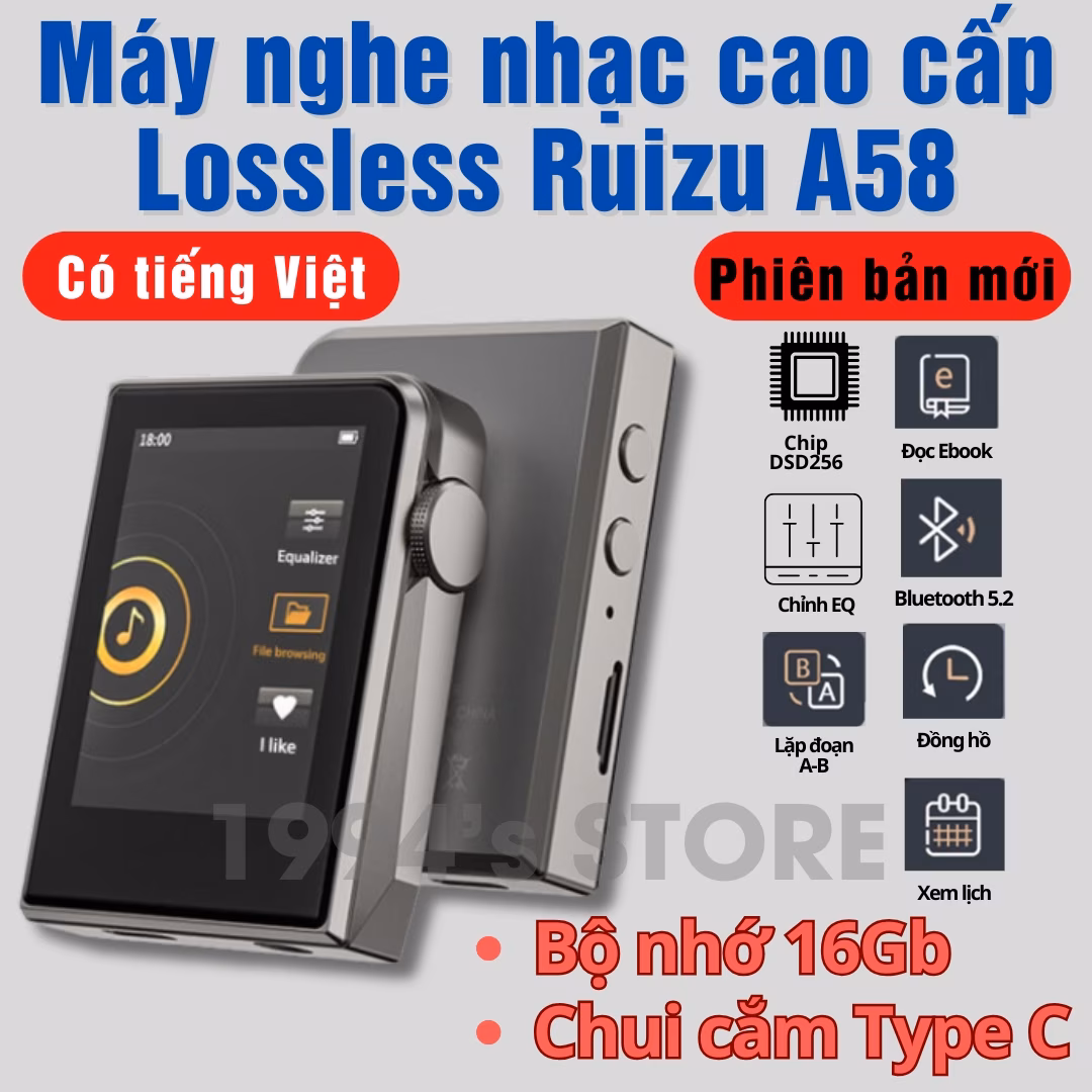 Máy nghe nhạc Ruizu A58