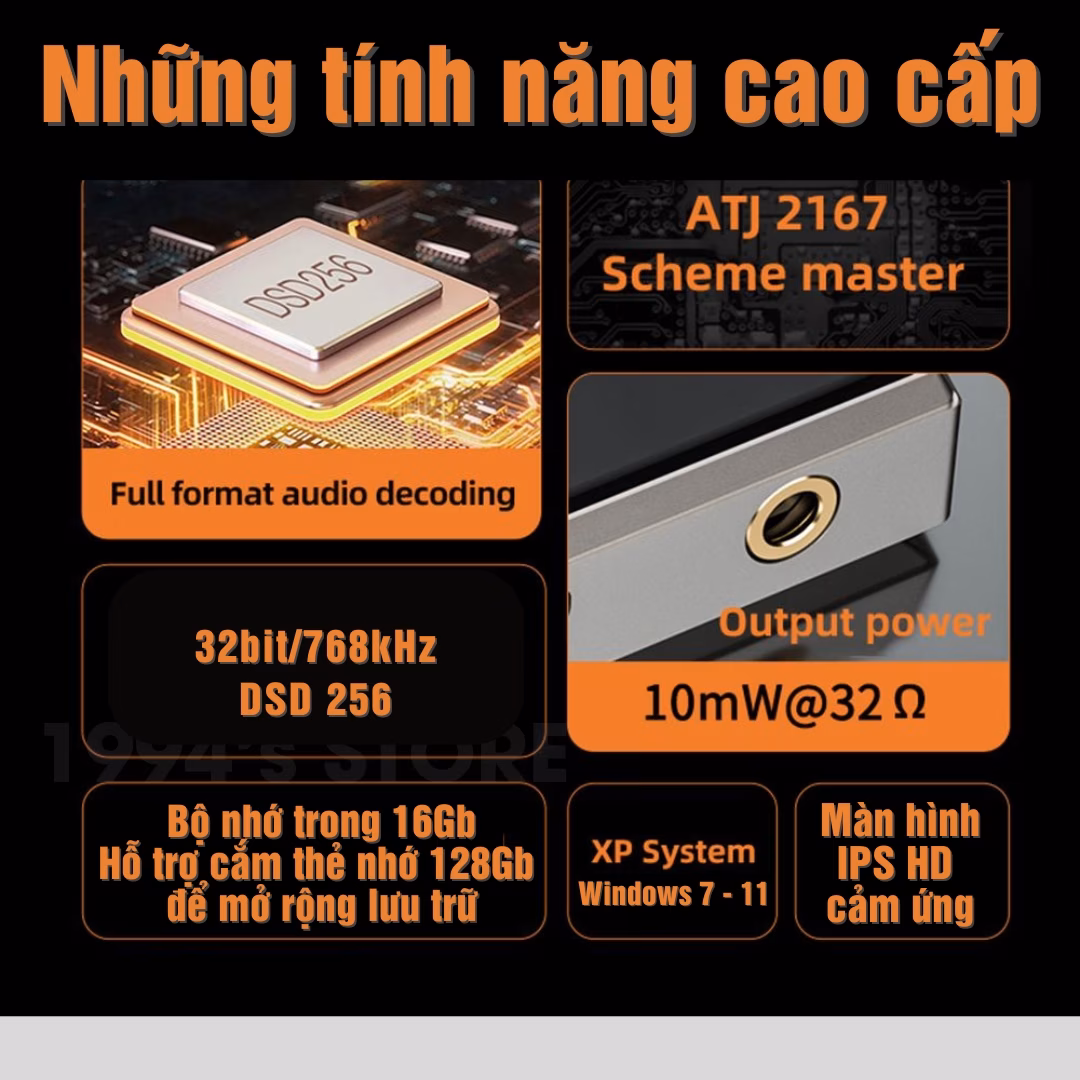 Máy nghe nhạc Ruizu A58