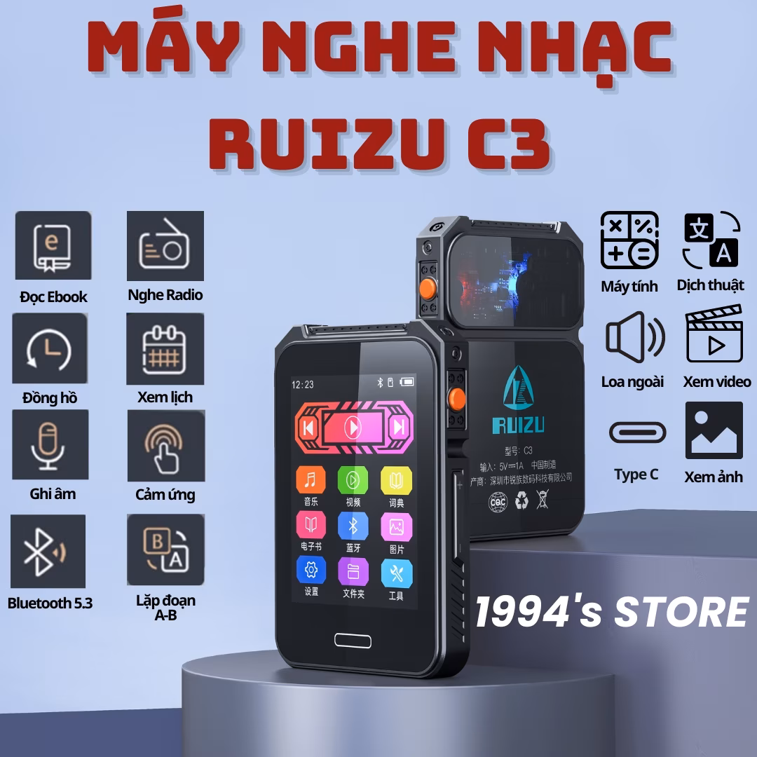 Máy nghe nhạc RUIZU C3