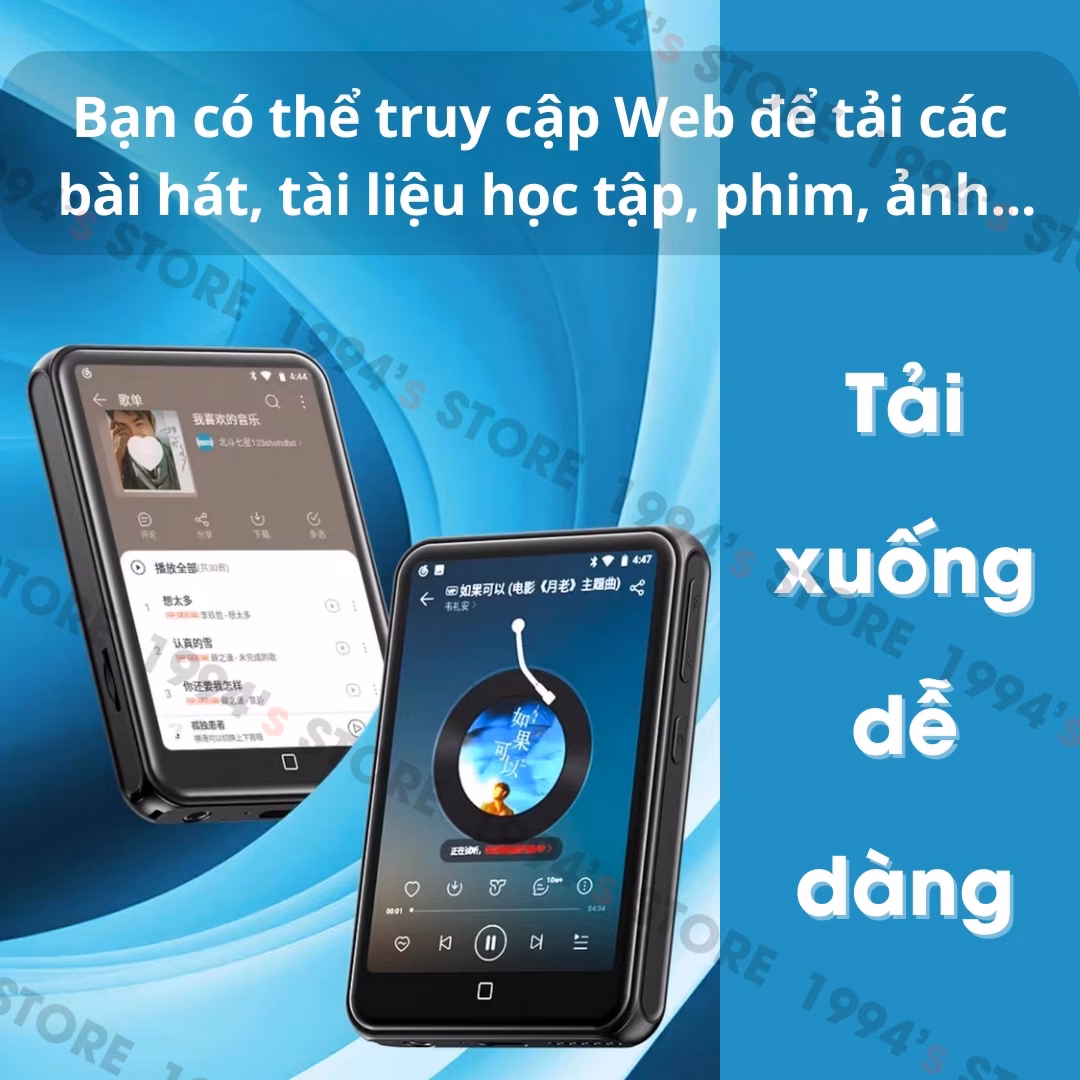 Ruizu D60/D60s Máy Nghe Nhạc Android MP3/MP4/MP5