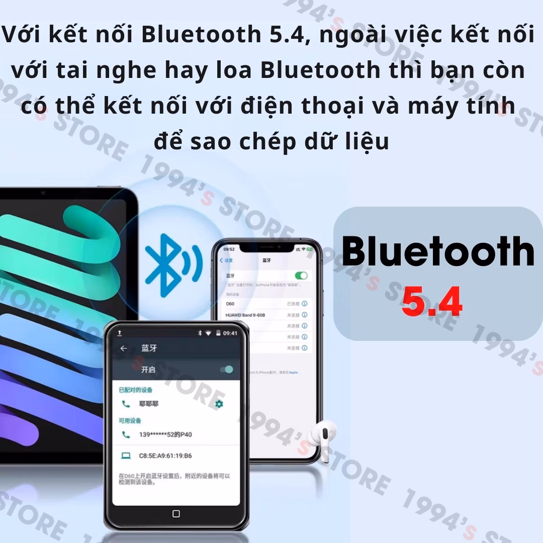 Ruizu D60/D60s Máy Nghe Nhạc Android MP3/MP4/MP5