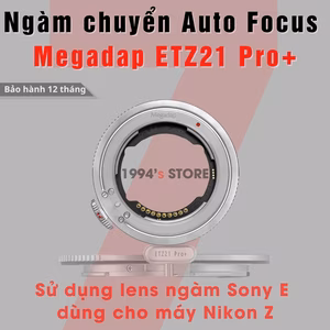 Ngàm chuyển MEGADAP ETZ21 PRO+ dùng lens ngàm Sony E cho máy Nikon Z – Adapter MEGADAP ETZ21 PRO+ bản nâng cao