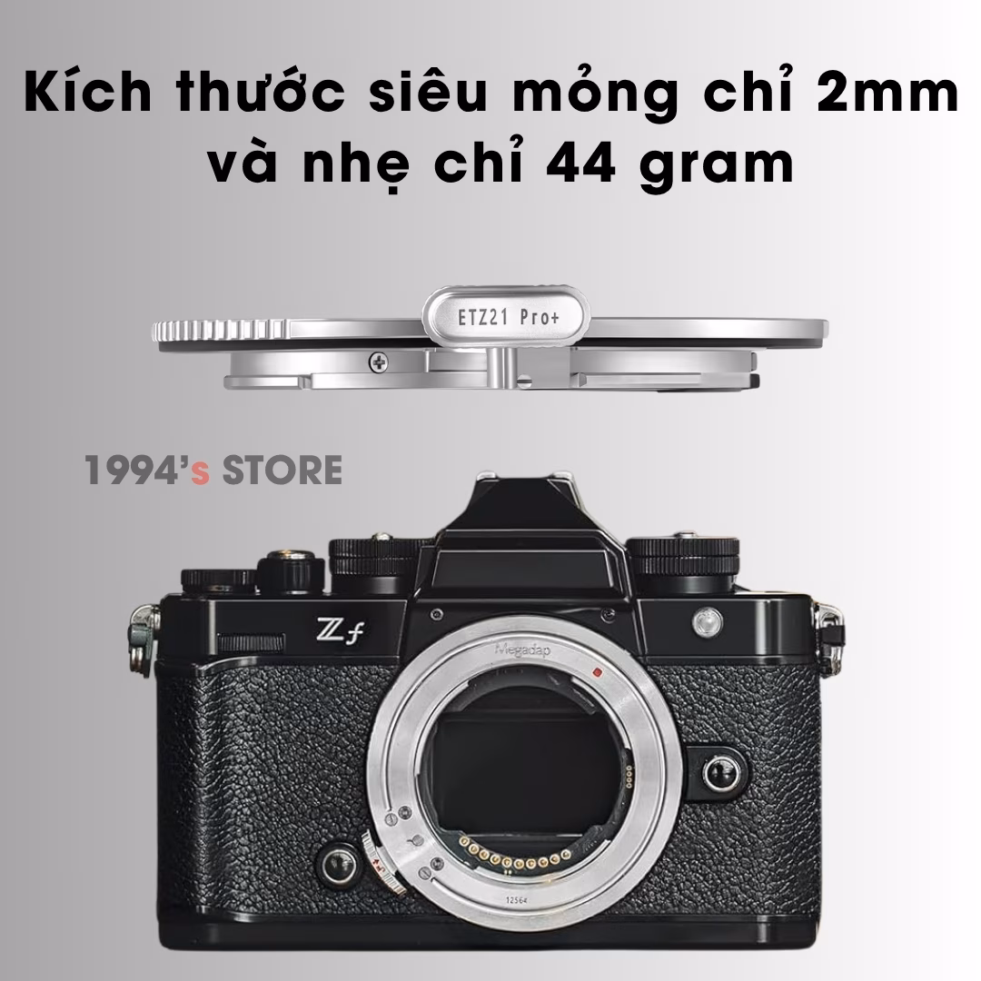 Ngàm chuyển MEGADAP ETZ21 PRO+ dùng lens ngàm Sony E cho máy Nikon Z – Adapter MEGADAP ETZ21 PRO+ bản nâng cao