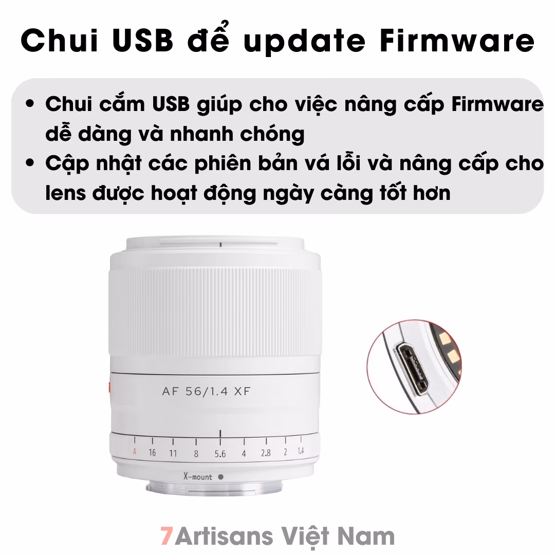 Viltrox AF 56mm F1.4 Auto Focus White Limited Edition (màu Trắng) chuyên chân dung lấy nét tự động cho FujfilmX