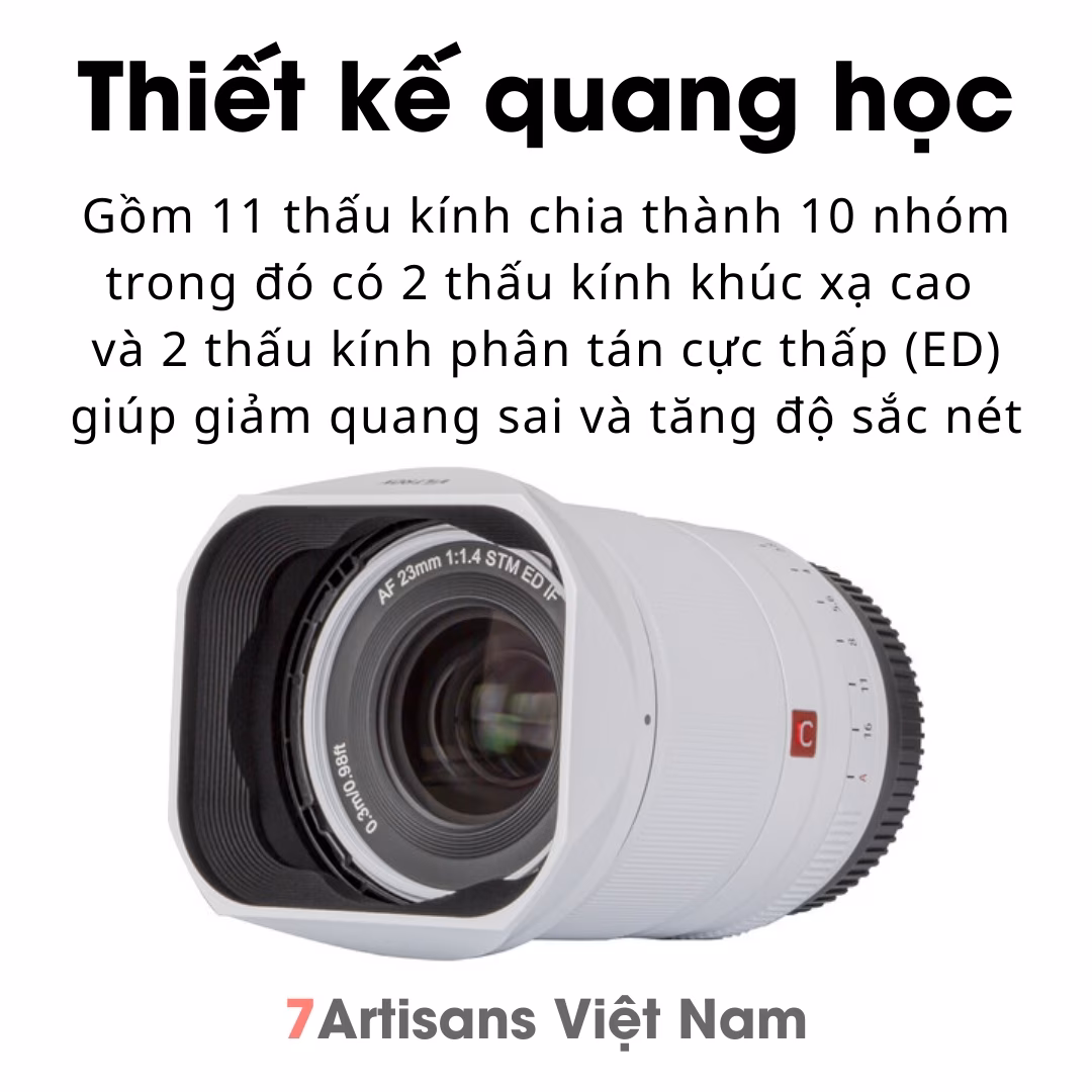 Viltrox 23mm F1.4  AutoFocus White Limited Edition (Trắng) – Lens góc rộng đa dụng lấy nét tự động cho Fujifilm