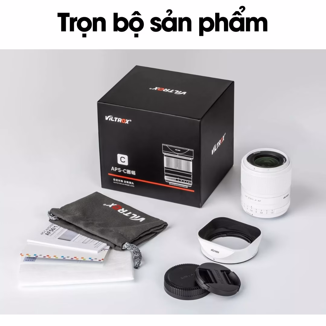 Viltrox 23mm F1.4  AutoFocus White Limited Edition (Trắng) – Lens góc rộng đa dụng lấy nét tự động cho Fujifilm