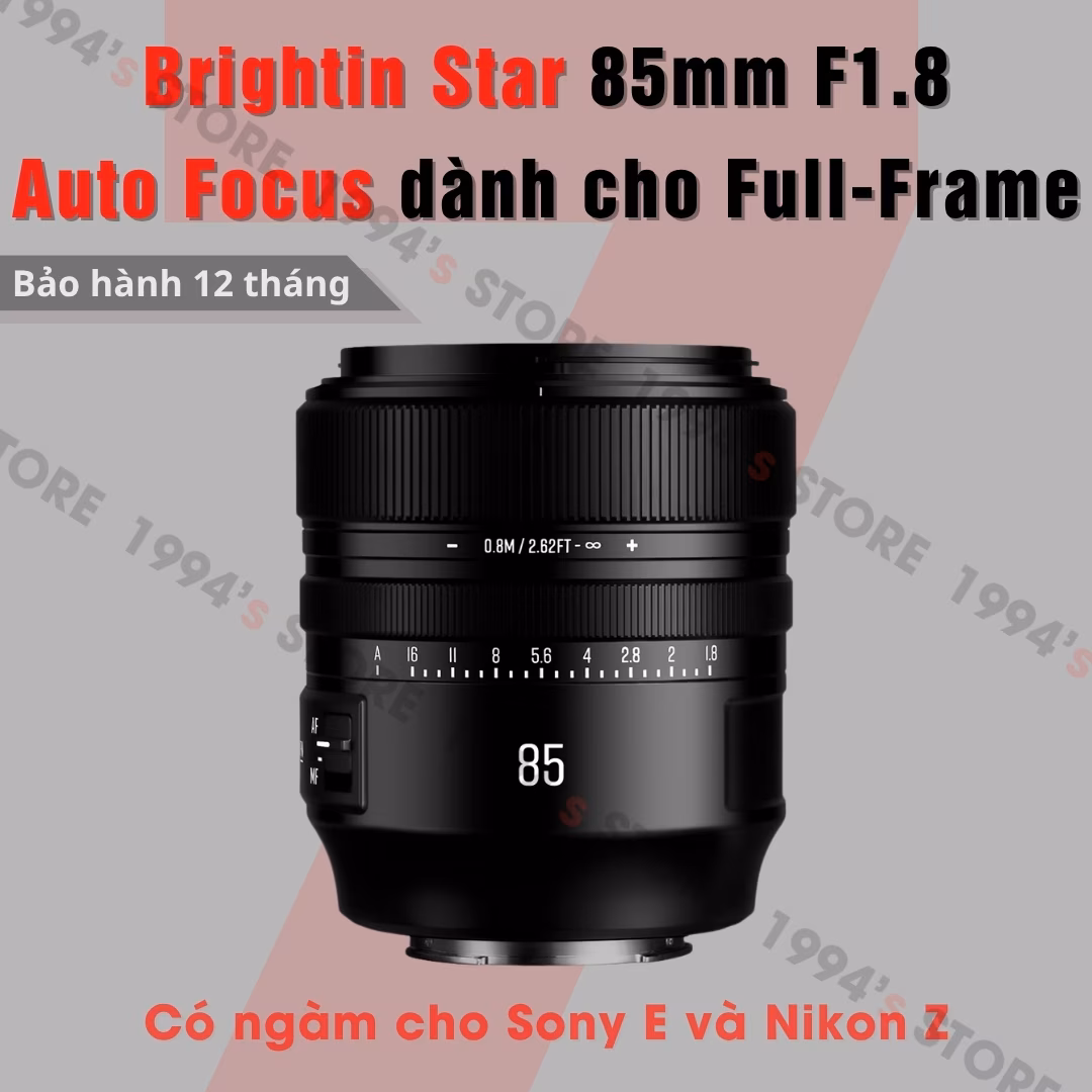 Brightin Star 85mm F1.8 AF – Lens chân dung xóa phông có Auto Focus for Full-Frame