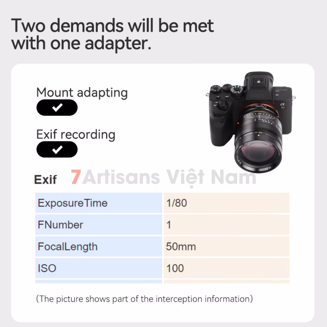 Ngàm chuyển TTArtisan 6 bit M-E Mark II – Adapter Leica M – Sony E 6 bit Mark II