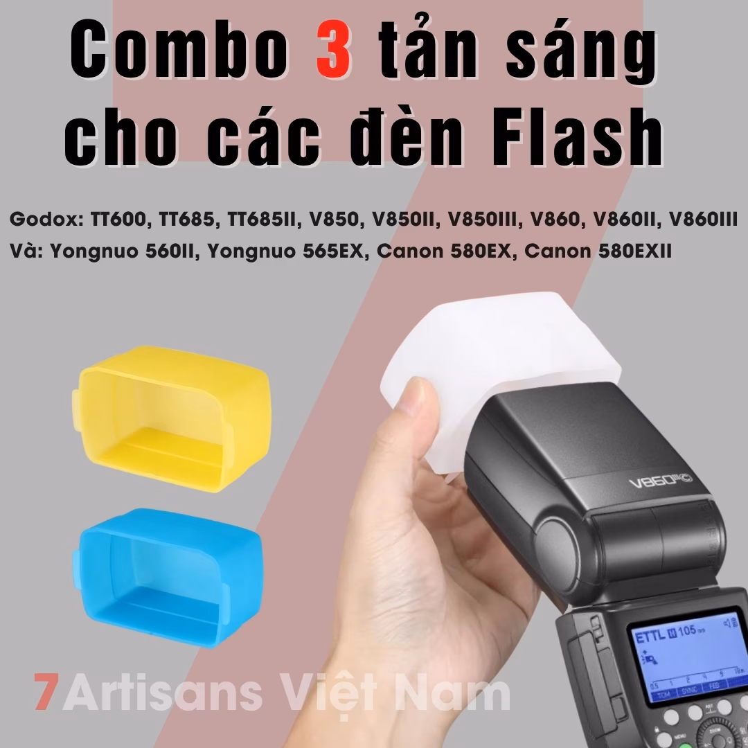 Tản sáng cho đèn Flash Godox TT600/TT685/TT685II/V850/V850II/V850III/V860/V860II/V860III, Yongnuo 560II/565EX, 580EXII