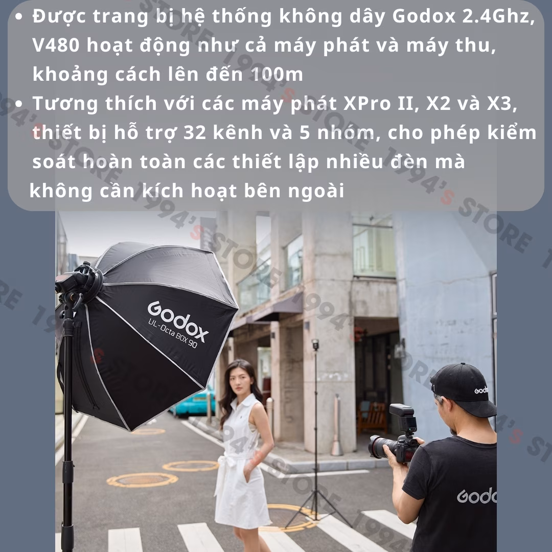 Đèn Flash Godox V480 GN50