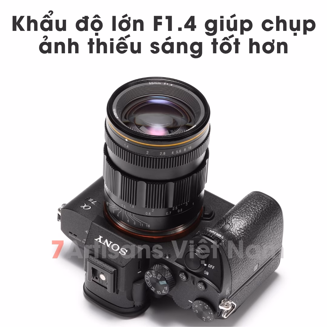 Kamlan 55mm F1.4 Full-Frame – Lens chân dung xóa phông mù mịt