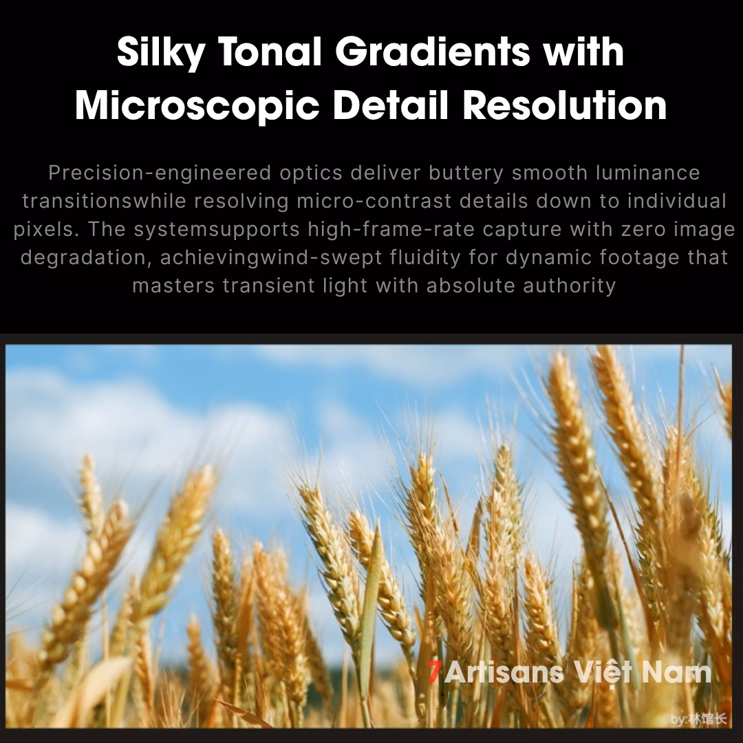 7Artisans 85mm T2.1 – Cine Lens Infinte Vision for Full-Frame – Có tặng thêm ngàm