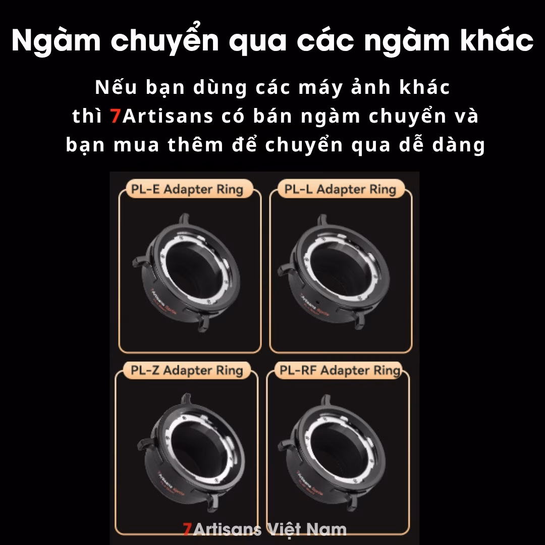 7Artisans 24mm T2.1 – Cine Lens Infinte Vision for Full-Frame – Có tặng thêm ngàm